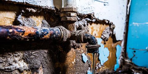 Leaking Pipe Causing Water Damage – Urgent Plumbing Repair Needed to Prevent Further Damage