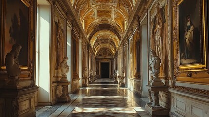 Elegant Gallery Hallway