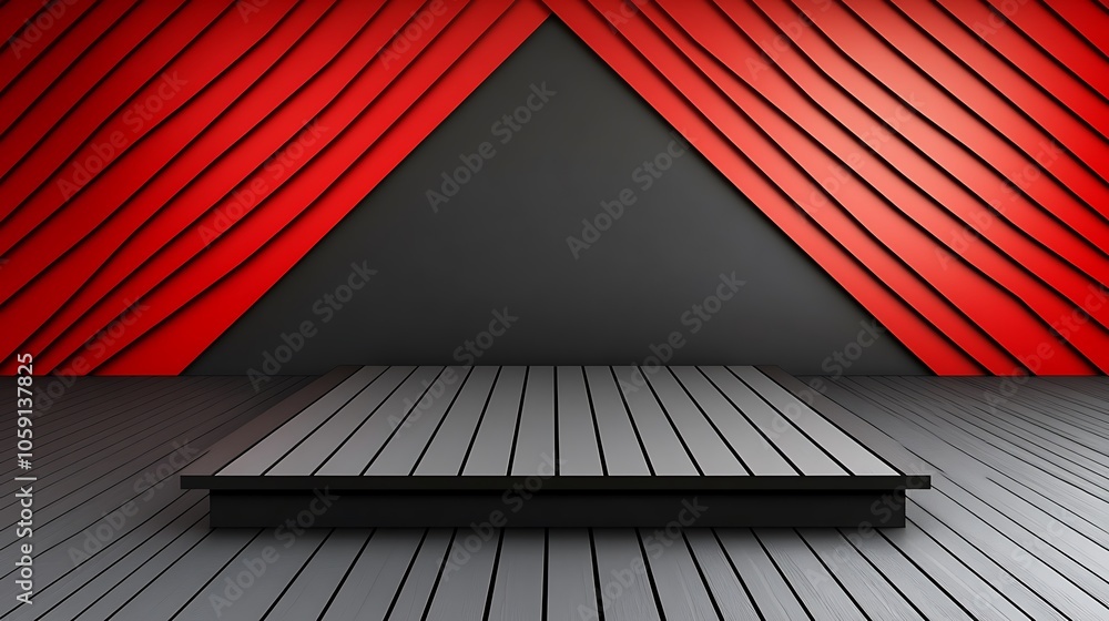 Poster red and grey minimalist background blank background with copy space for design projects