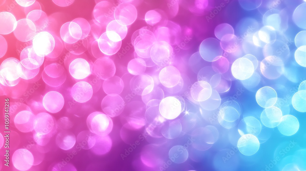 Poster abstract pink and blue bokeh background light gradient background with room for typography
