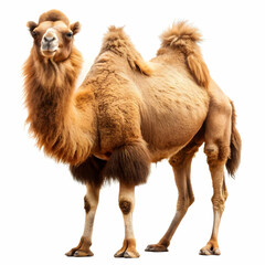Bactrian camel (Camelus bactrianus), PNG, isolated on transparent background