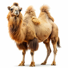 Bactrian camel (Camelus bactrianus), PNG, isolated on transparent background