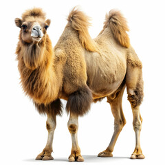 Bactrian camel (Camelus bactrianus), PNG, isolated on transparent background