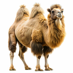 Bactrian camel (Camelus bactrianus), PNG, isolated on transparent background