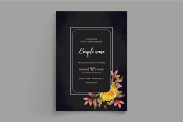 BRIDAL SHOWER FLORAL INVITATION TEMPLATE 