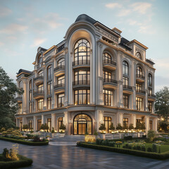 Fototapeta premium luxury Commercial building