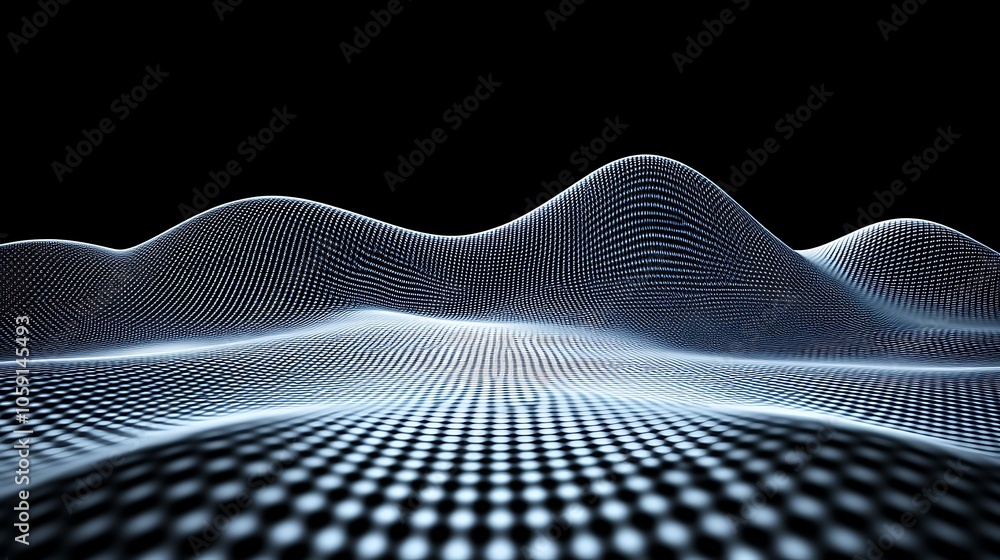 Poster abstract digital landscape clean blank canvas with empty space for designs