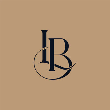 LB logo design. Vector illustration.