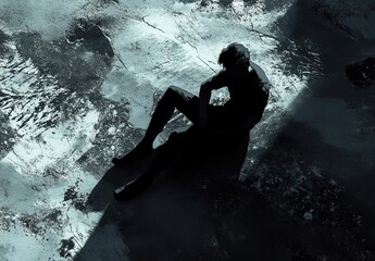 Obraz premium Alone in the Dark.