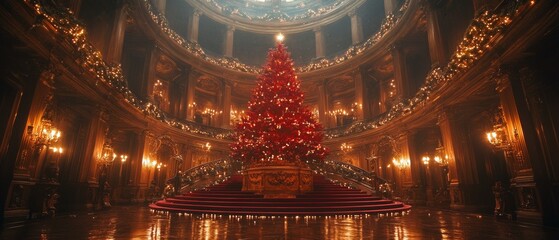 Obraz premium Christmas in an Elegant Theater