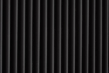 Volumetric black vertical lines. Milled texture of metal or painted wood. Unique texture for your...