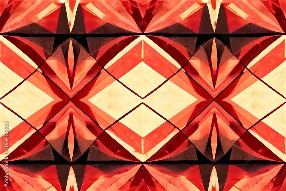 Poster geometric pattern with noise overlay combineda geometric pattern