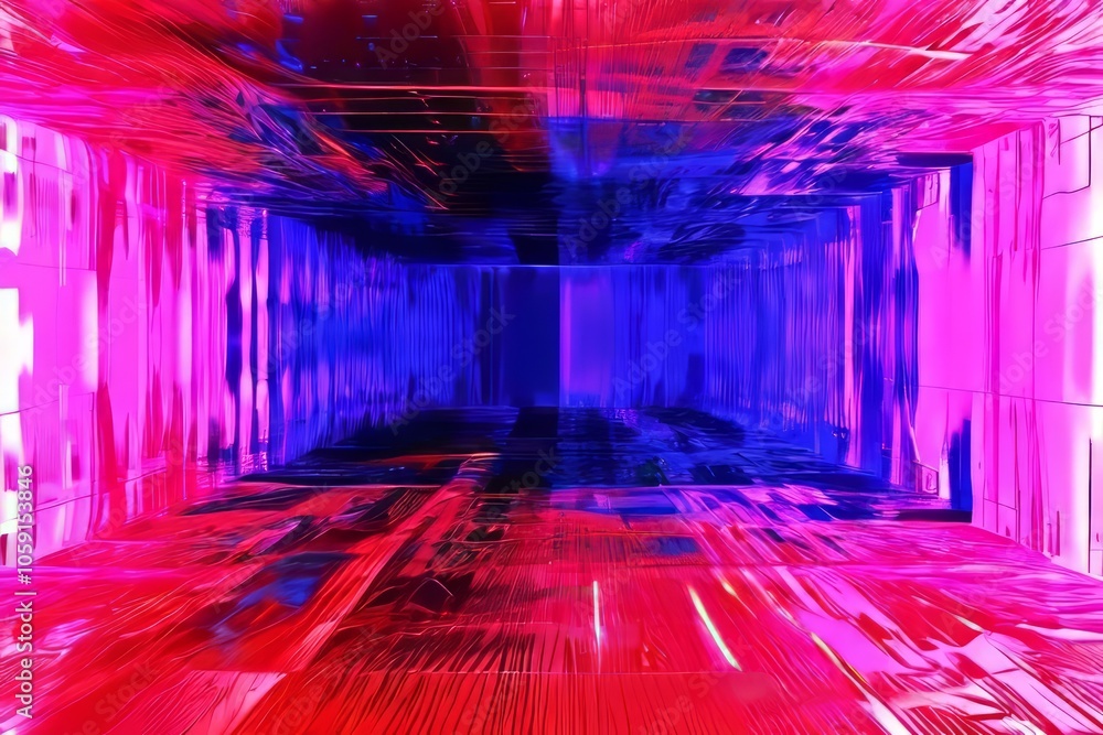 Aufkleber glitch art otheran image with a glitch effect creating a sense o