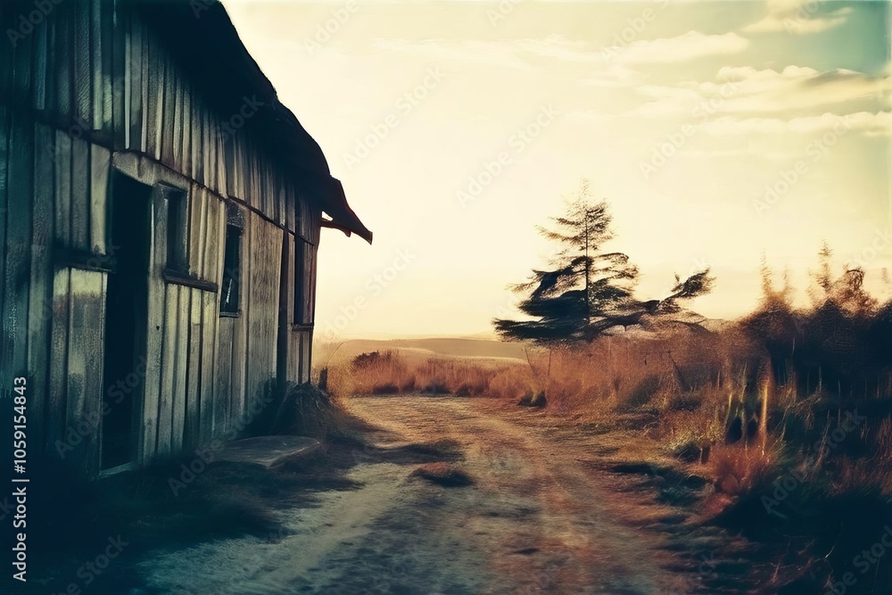 Aufkleber grainy image lomographyan image with a high level of grain creat