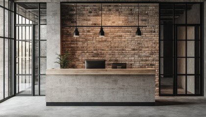 Modern Office Reception.