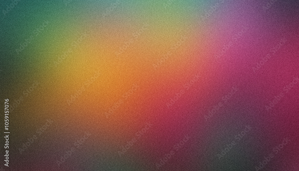 Aufkleber creating a smooth gradient with grainy textures, blending from green to pink to create a vibrant bac