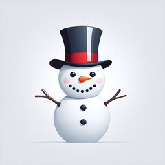 snowman with hat