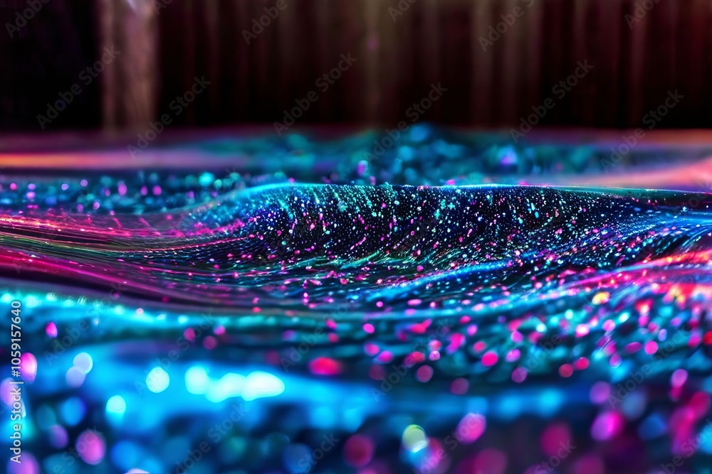 Poster holographic particle systems thousands of tiny holographic part