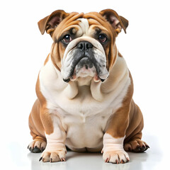 Obraz premium english bulldog dog isolated on transparent background