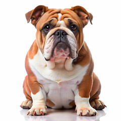Obraz premium english bulldog dog isolated on transparent background