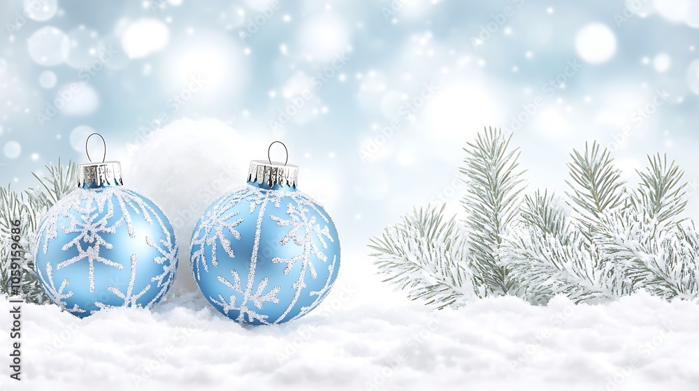 Poster winter ornament background abstract gradient background with copy space