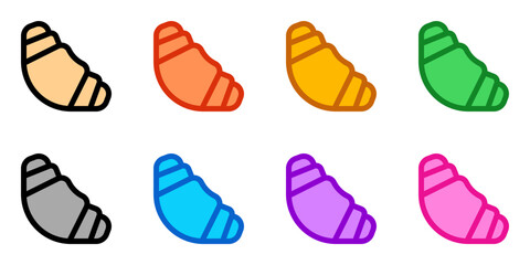 Editable croissant vector icon. Bakery, coffee shop, restaurant, drink, beverages. Part of a big icon set family. Perfect for web and app interfaces, presentations, infographics, etc