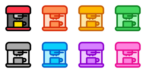 Editable coffee maker vector icon. Cafe, coffee shop, restaurant, drink, beverages. Part of a big icon set family. Perfect for web and app interfaces, presentations, infographics, etc