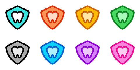 Editable dental protection vector icon. Dentistry, healthcare, medical. Part of a big icon set family. Perfect for web and app interfaces, presentations, infographics, etc