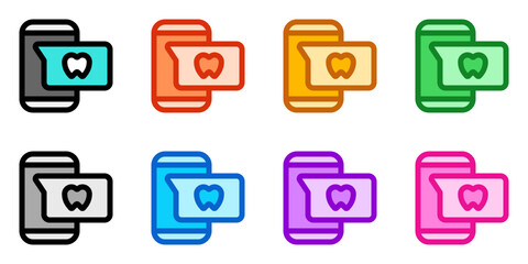 Editable online dentist appointment vector icon. Dentistry, healthcare, medical. Part of a big icon set family. Perfect for web and app interfaces, presentations, infographics, etc