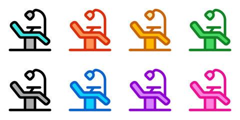 Editable dentist chair vector icon. Dentistry, healthcare, medical. Part of a big icon set family. Perfect for web and app interfaces, presentations, infographics, etc