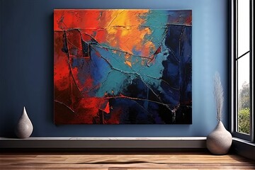  large canvas art singular piece that dominates the wall