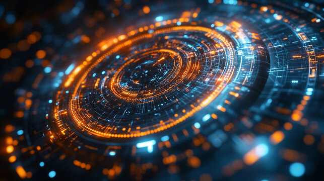 neon lights streak across a star-filled, hyperspace-like background, symbolizing speed, limitless exploration, and futuristic travel through time and space