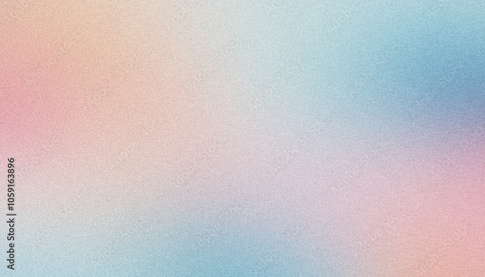 Poster beautiful textured gradient with soft grainy effect transitioning from pink to blue, perfect for a v