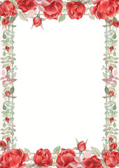 Fototapeta premium frame of roses