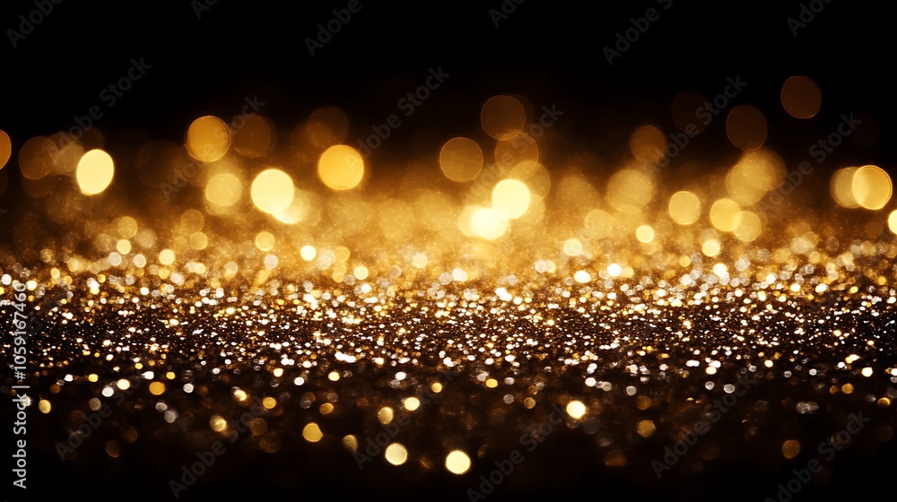 Poster golden glitter background blank background with copy space for design projects