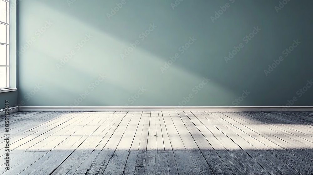 Poster empty room with natural light clean blank canvas with empty space for designs