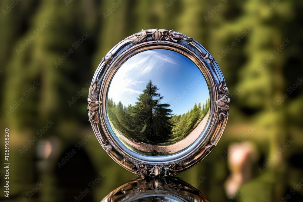 Poster mirror image a close up of a mirror image with a sharp clear ref
