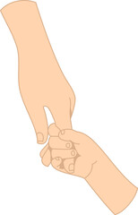 Parent and Child Holding Hands