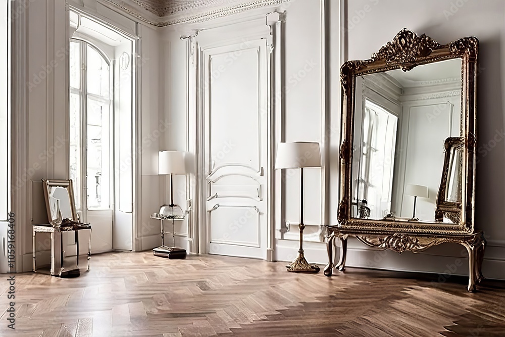 Poster mirrors to create illusion of space strategically placing mirror