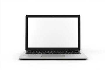 laptop mockup template with blank screen design for modern workstation and productivity
