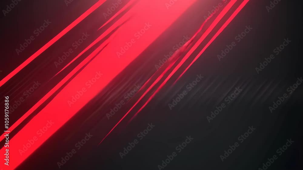 Poster red lines black diagonal light rays background with futuristic laser effect for modern design and te