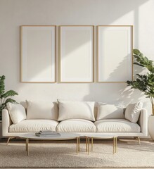 Modern Living Room Mockup.