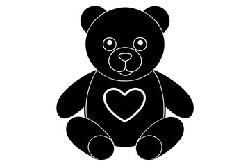 Valentine Teddy Bear | isolated vector illustration on white background