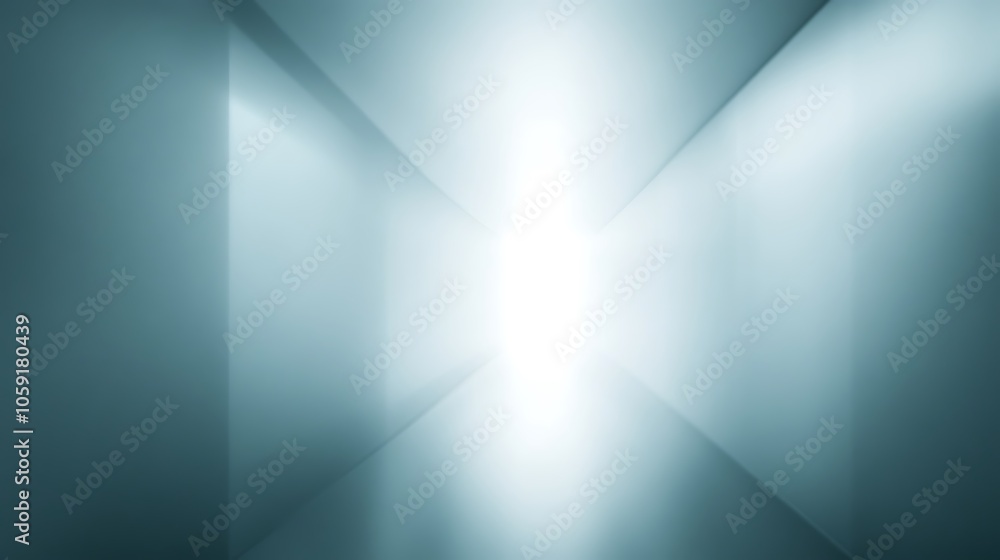 Poster abstract light in a hallway simple neutral background with free space for design