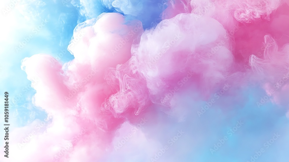 Poster abstract pink and blue smoke background subtle blur background with space for custom text
