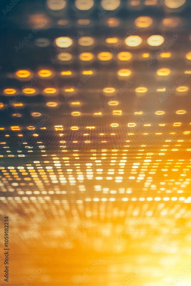 Poster vertical binary code on computer screen for your background business, poster, wallpaper.