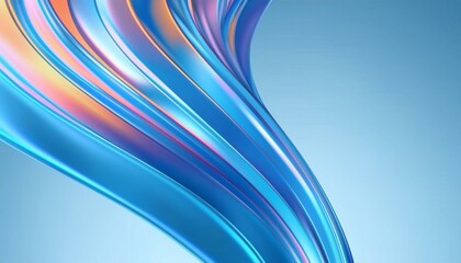 Flowing curve lines background, 3d rendering.