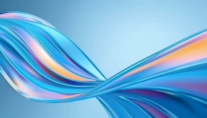 Flowing curve lines background, 3d rendering.