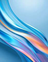 Fototapeta premium Flowing curve lines background, 3d rendering.