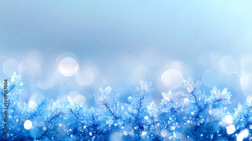 Poster winter wonderland background blank background with copy space for design projects